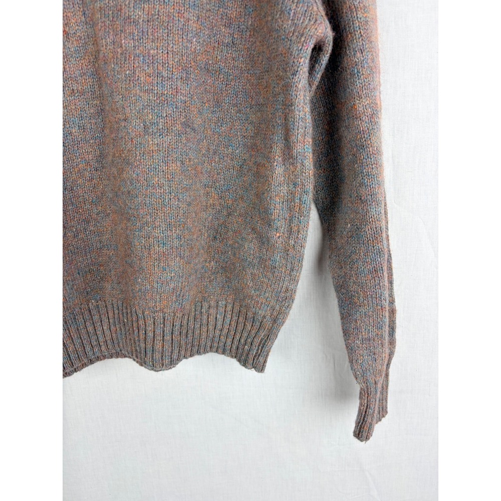 McGregor Vintage Marled Knit‎ Crewneck Sweater Raglan Sleeve Multi-Color Blue - Picture 10 of 15